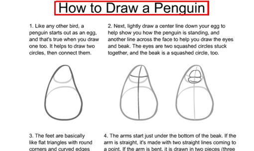 draw a penguin!